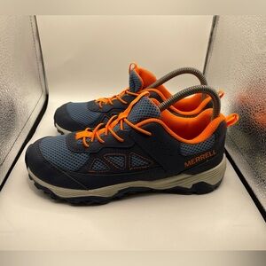 Merrell Trail Chaser Men's Blue and Orange Trail Shoes size 5
